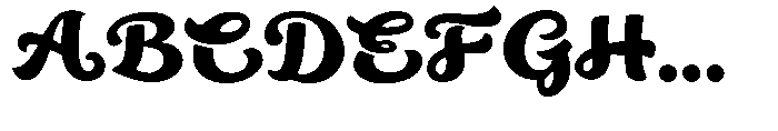 Curlish Regular Font UPPERCASE