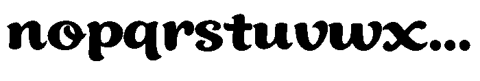 Curlish Regular Font LOWERCASE