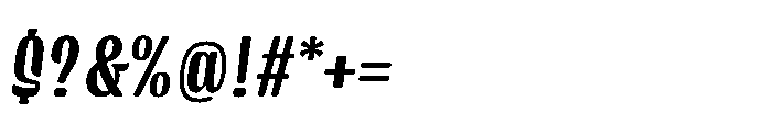 Curlvita Italic Font OTHER CHARS