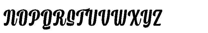 Curlvita Italic Font UPPERCASE