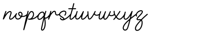 Curly Babe Regular Font LOWERCASE