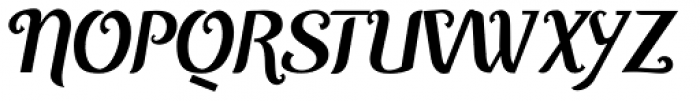 Curly Lady D Bold Italic Font UPPERCASE