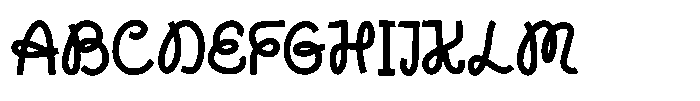 Curly Muse Cyrillic Font UPPERCASE