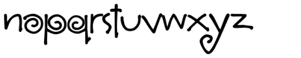 Curly Q Font LOWERCASE