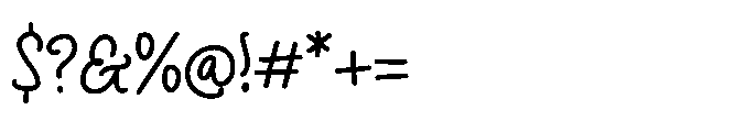 Curly Unique Font OTHER CHARS