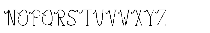 Curly dgs Bold Font UPPERCASE