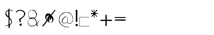 Curly dgs Regular Font OTHER CHARS