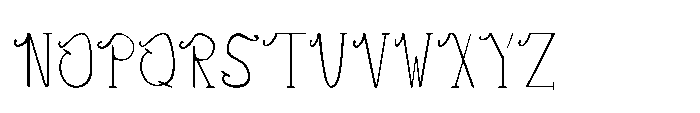 Curly dgs Regular Font UPPERCASE