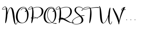 Currator Script Font UPPERCASE