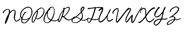 Cursive Amber Font UPPERCASE