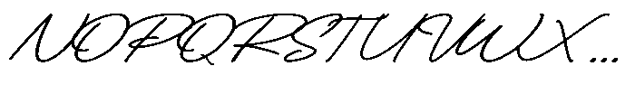Cursive Holiday Script Font UPPERCASE