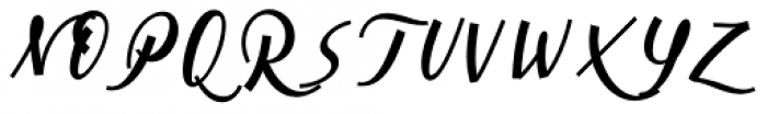 Cursive Signa Script Black Italic Font UPPERCASE