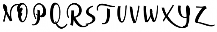 Cursive Signa Script Black Font UPPERCASE