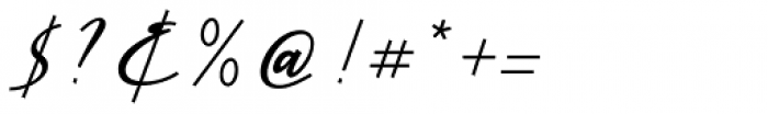 Cursive Signa Script Bold Italic Font OTHER CHARS