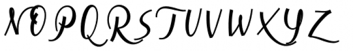 Cursive Signa Script Bold Oblique Font UPPERCASE