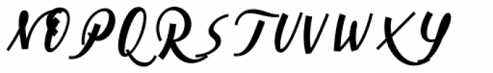Cursive Signa Script Extra Black Italic Font UPPERCASE
