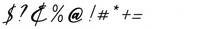 Cursive Signa Script Extra Bold Italic Font OTHER CHARS