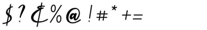 Cursive Signa Script Extra Bold Oblique Font OTHER CHARS