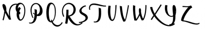 Cursive Signa Script Extra Bold Font UPPERCASE