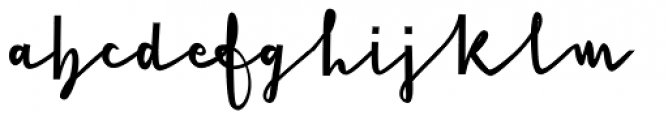 Cursive Signa Script Extra Bold Font LOWERCASE