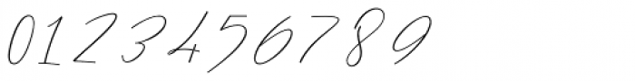 Cursive Signa Script Extra Light Italic Font OTHER CHARS