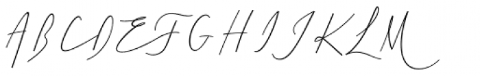 Cursive Signa Script Extra Light Italic Font UPPERCASE