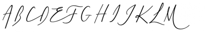 Cursive Signa Script Light Italic Font UPPERCASE