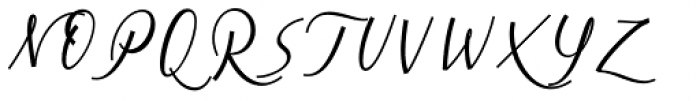 Cursive Signa Script Medium Italic Font UPPERCASE
