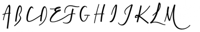 Cursive Signa Script Medium Oblique Font UPPERCASE