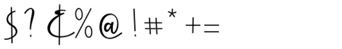 Cursive Signa Script Medium Font OTHER CHARS