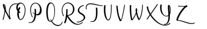 Cursive Signa Script Medium Font UPPERCASE