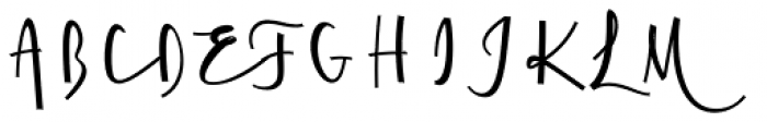 Cursive Signa Script Semi Bold Font UPPERCASE