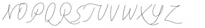 Cursive Signa Script Thin Italic Font UPPERCASE
