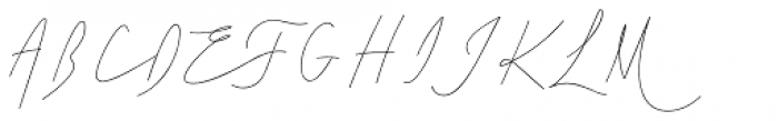Cursive Signa Script Variable Hairline Font UPPERCASE