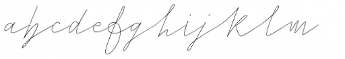 Cursive Signa Script Variable Hairline Font LOWERCASE