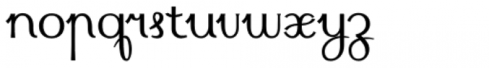 Cursivica Regular Font LOWERCASE