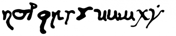 Cursivo Saxonio Font LOWERCASE