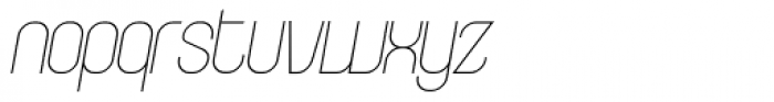 Curvature Fine Italic Font LOWERCASE
