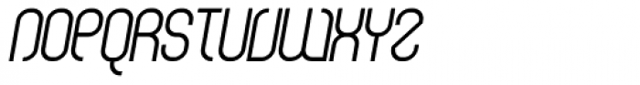 Curvature Italic Font UPPERCASE