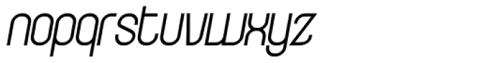 Curvature Italic Font LOWERCASE