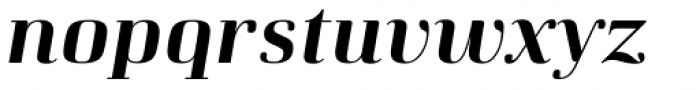 Curve Bold Italic Font LOWERCASE