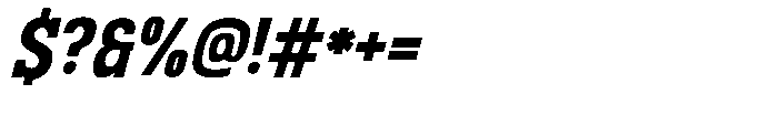 Curve Breaker Italic Font OTHER CHARS