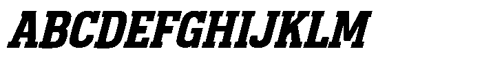 Curve Breaker Italic Font UPPERCASE