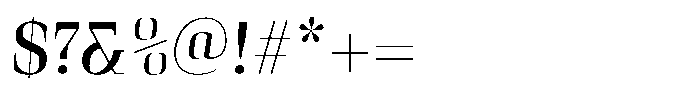 Curve Display Italic Font OTHER CHARS