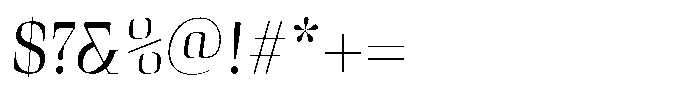 Curve Display Light-Italic Font OTHER CHARS