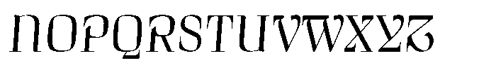 Curve Display Light-Italic Font UPPERCASE