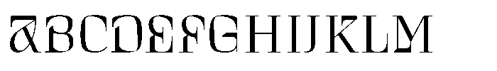 Curve Display Light Font UPPERCASE