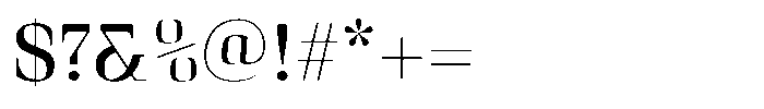 Curve Display Regular Font OTHER CHARS