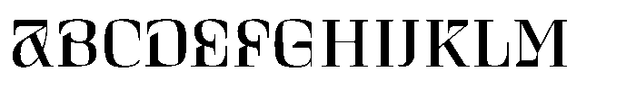 Curve Display Regular Font UPPERCASE