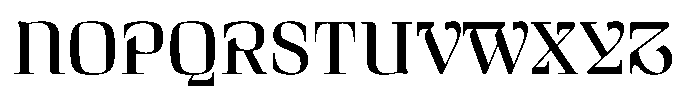Curve Display Regular Font UPPERCASE